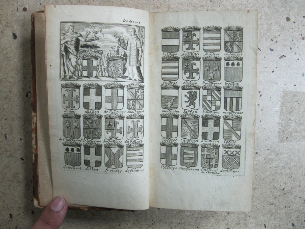 La nouvelle Methode raisonne'e du Blason..1718. Menestrier. Numerosos grabados heráldicos